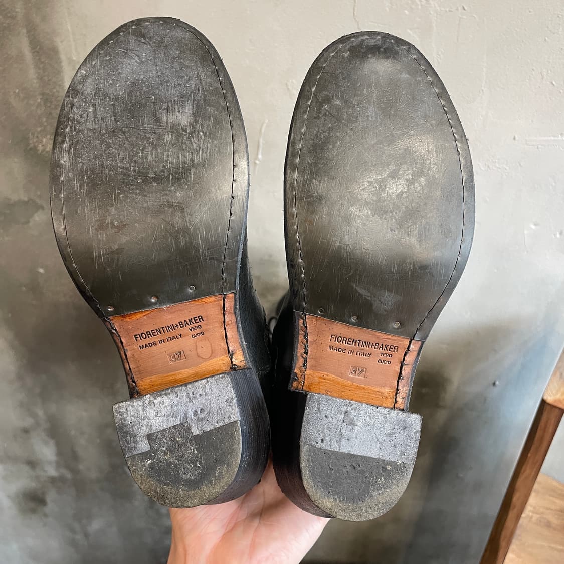 피오렌티니 베이커 레이스업 니 하이 부츠 상품이미지10