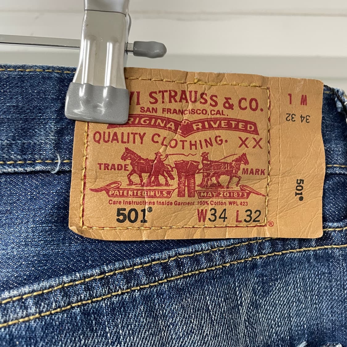 리바이스 501 데님 팬츠 W34 L32 상품이미지4