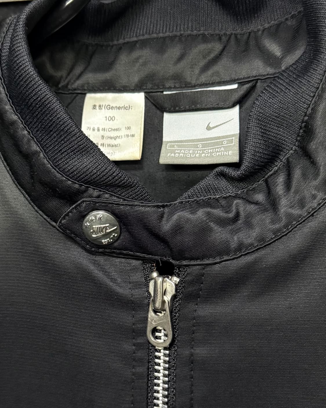 나이키 00S 라이더 블루종 져지 트랙탑 우븐 집업 블랙 100 L 댄서 상품이미지6