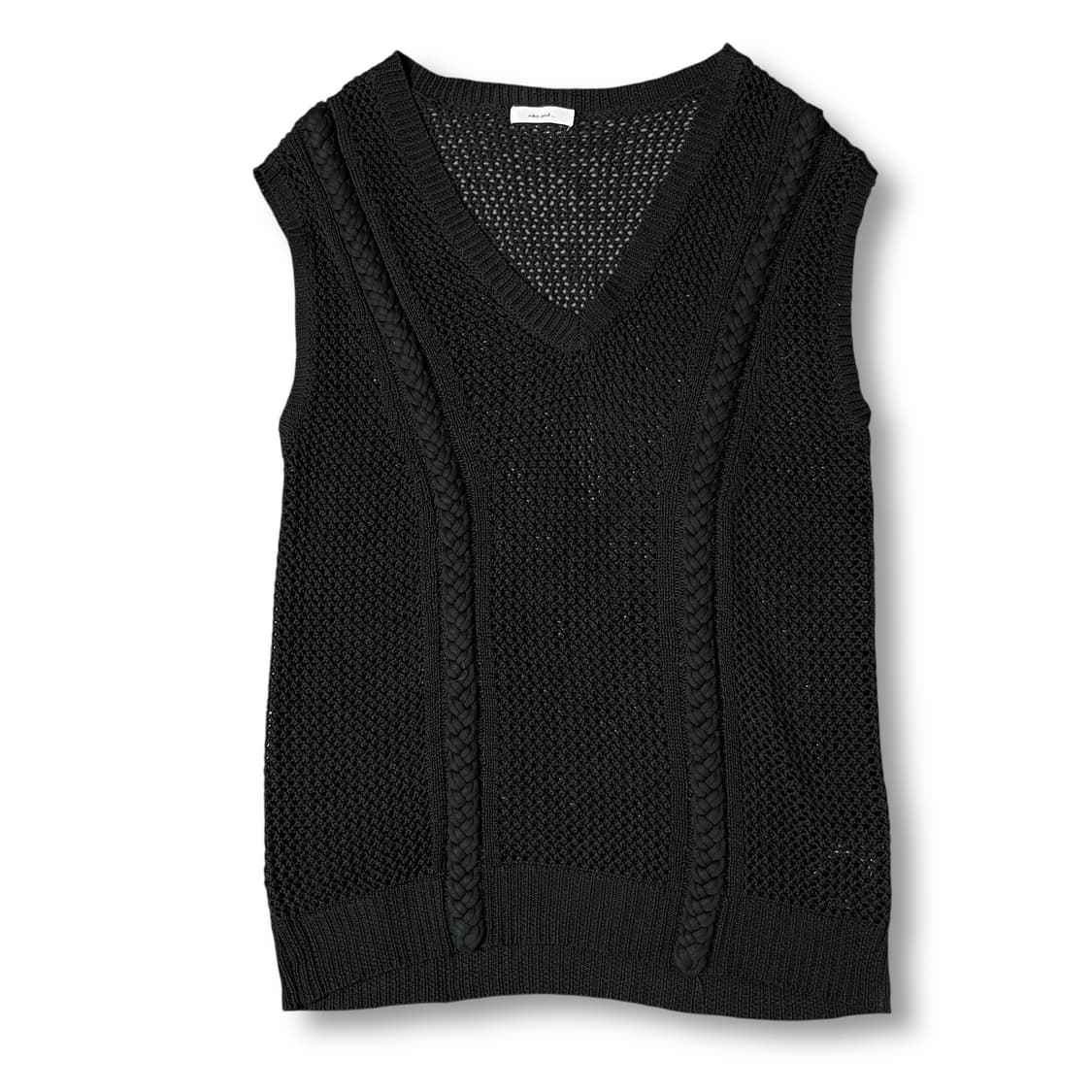 니코앤드 블랙 니트 그물 베스트 F 상품이미지1