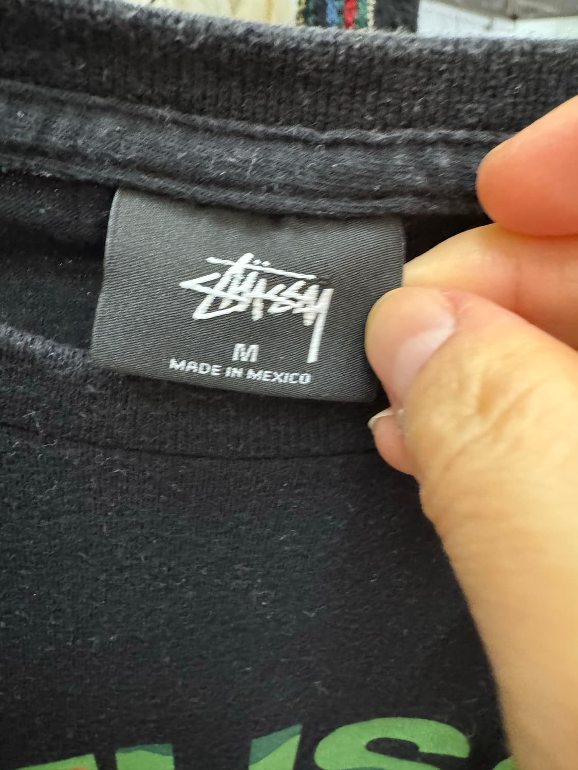 👕 Stussy N4 카모 그래픽 반팔 티셔츠 (Black) 상품이미지7