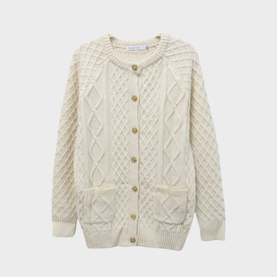 SEVENDAYS SUNDAY 울 혼방 케이블 니트 가디건 63186 상품이미지1