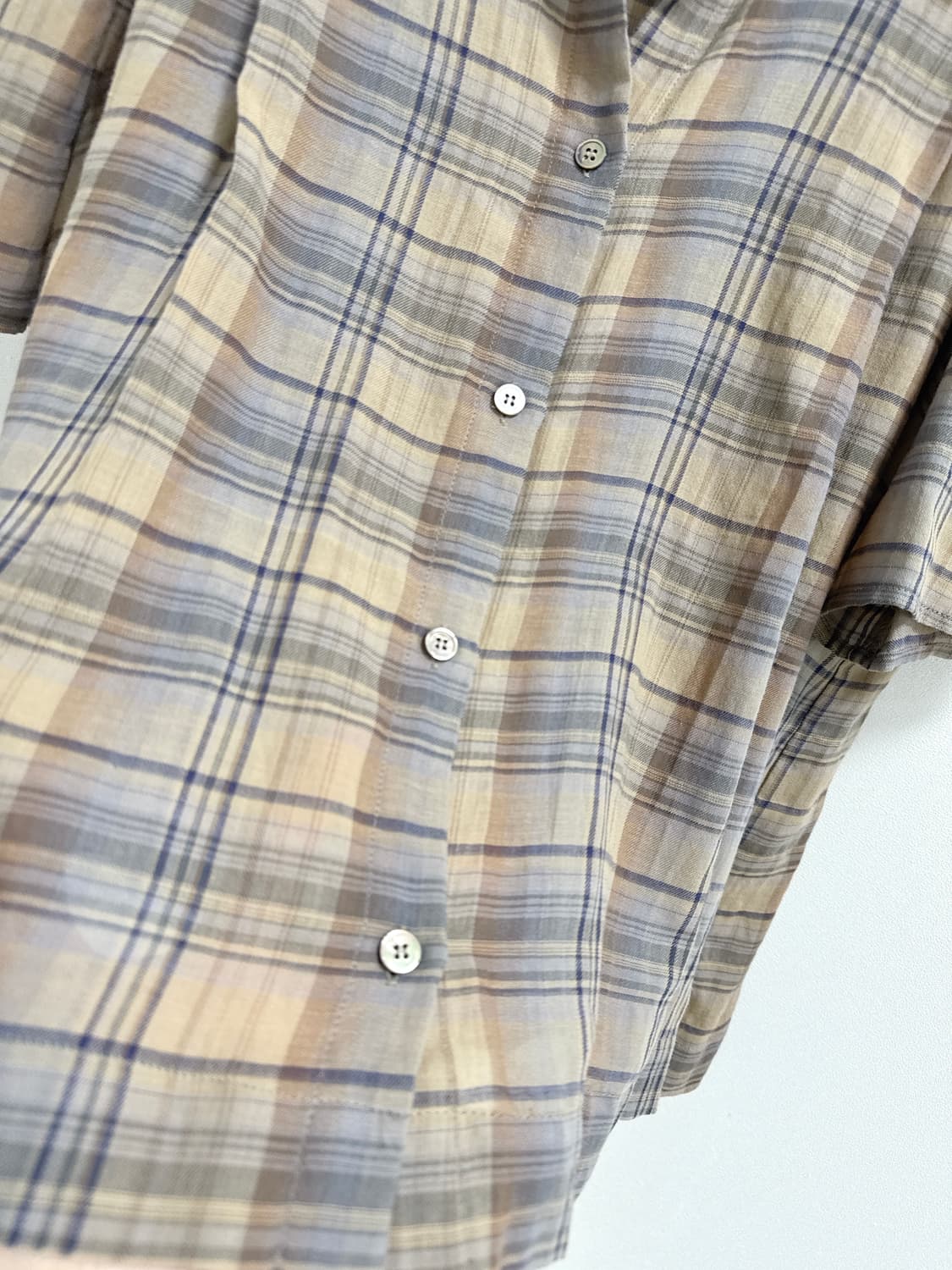 마론에디션 체크 코튼 블라우스 상품이미지4