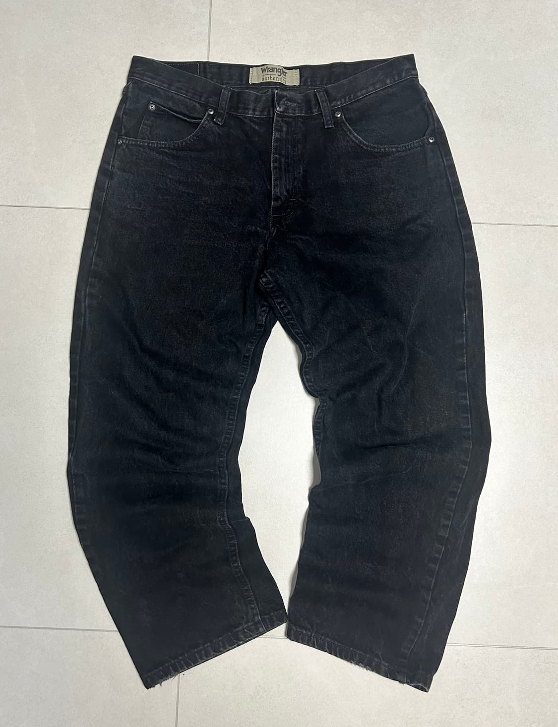 [판매] 렝글러(Wrangler) 블랙 데님 팬츠 34사이즈  상품이미지2