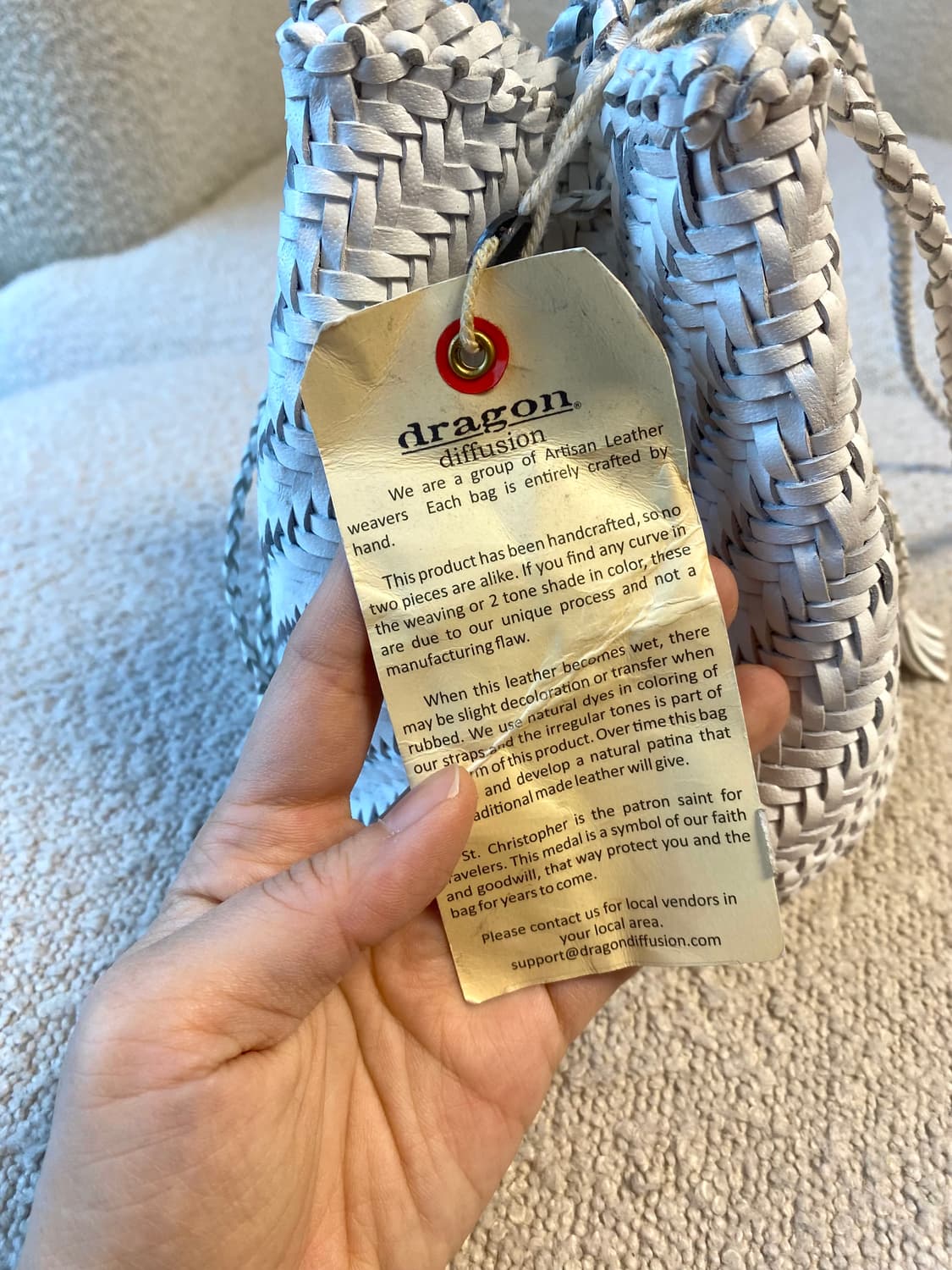 드래곤디퓨전 폼폼백 화이트 상품이미지3