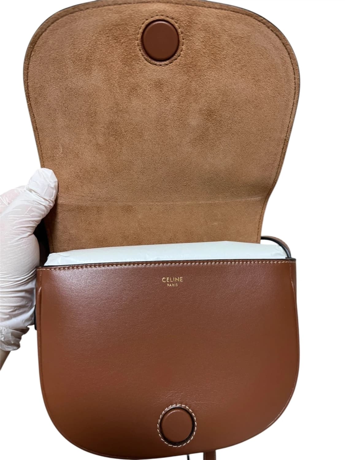 (미사용 새상품) 셀린느 트리옹프 풀코 숄더백 스무스 카프스킨 상품이미지5