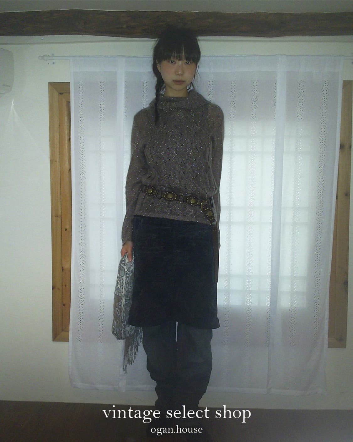 #vintage flower midi skirt 상품이미지3