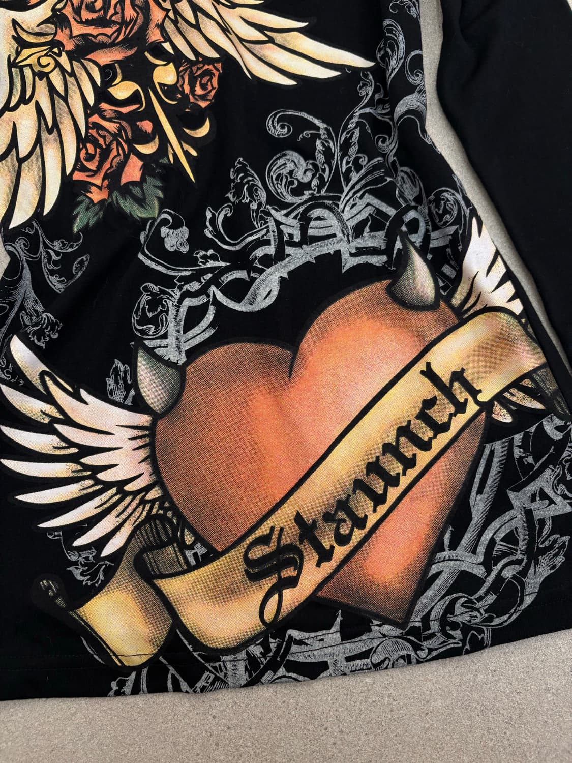 레이스 시스루 프린팅 롱슬리브 상품이미지4