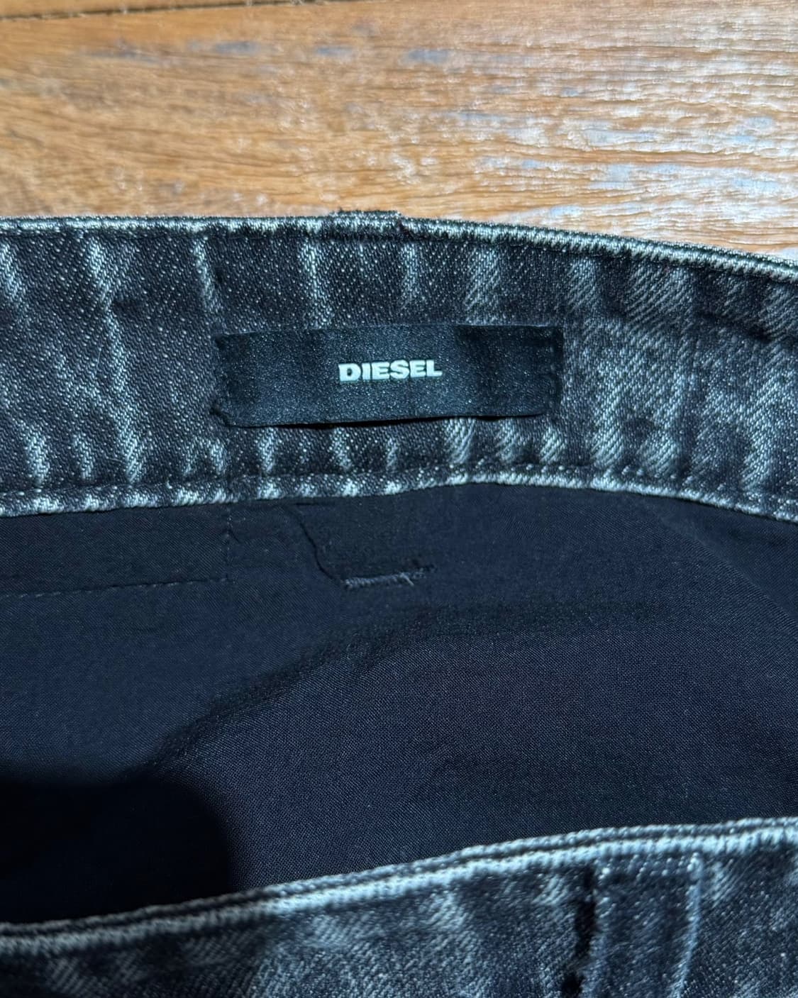 디젤 블랙 트위드 데님 투포켓 에이라인 미니스커트 상품이미지7