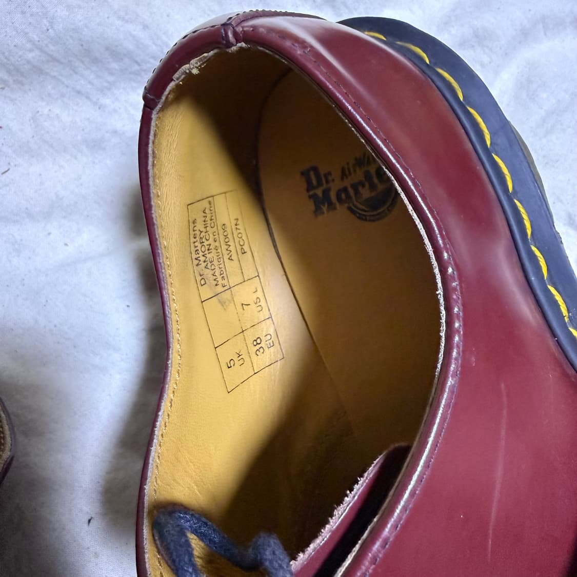 닥터마틴 1461 체리레드 아모리 슈즈  상품이미지3