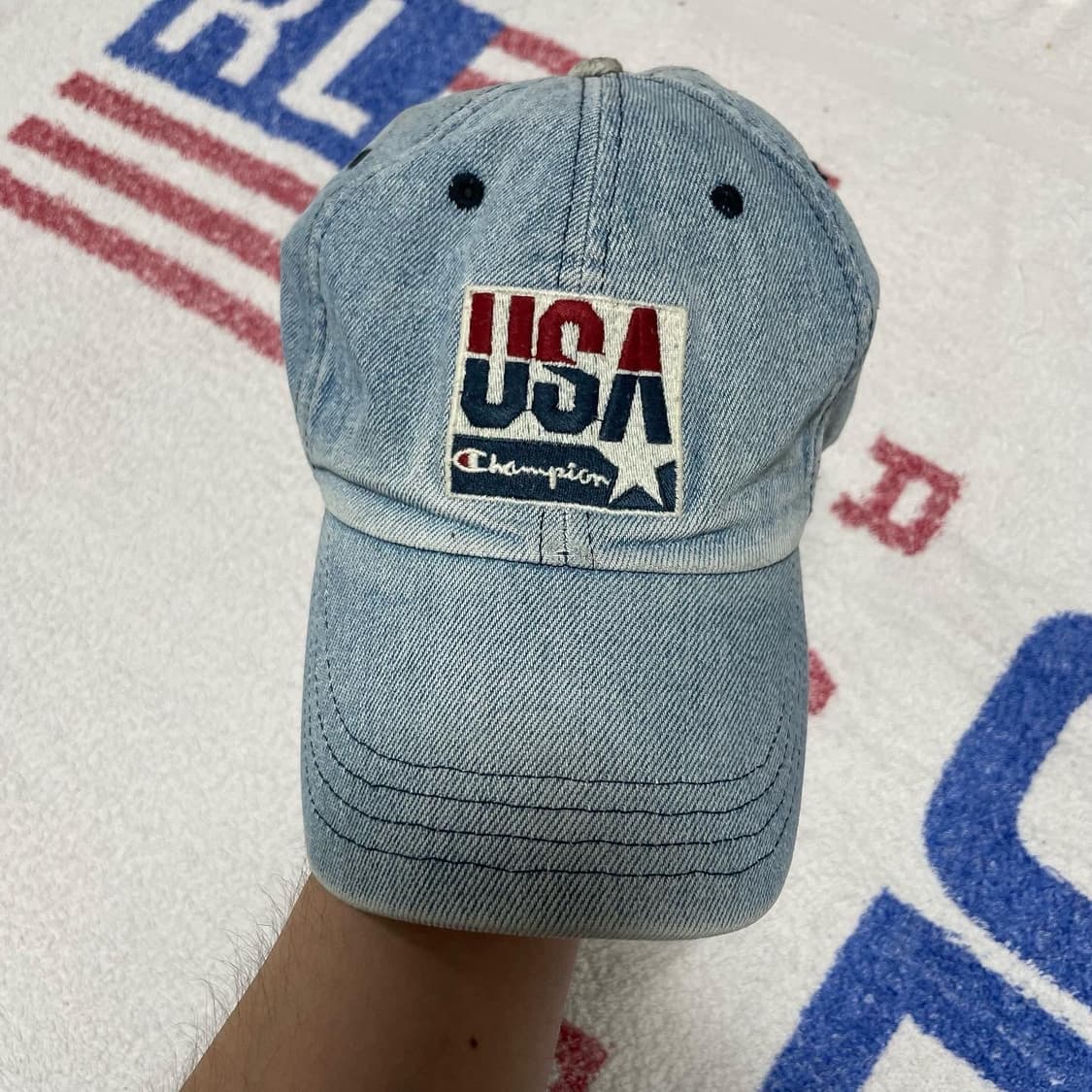 챔피온 USA 데님 볼캡 상품이미지1