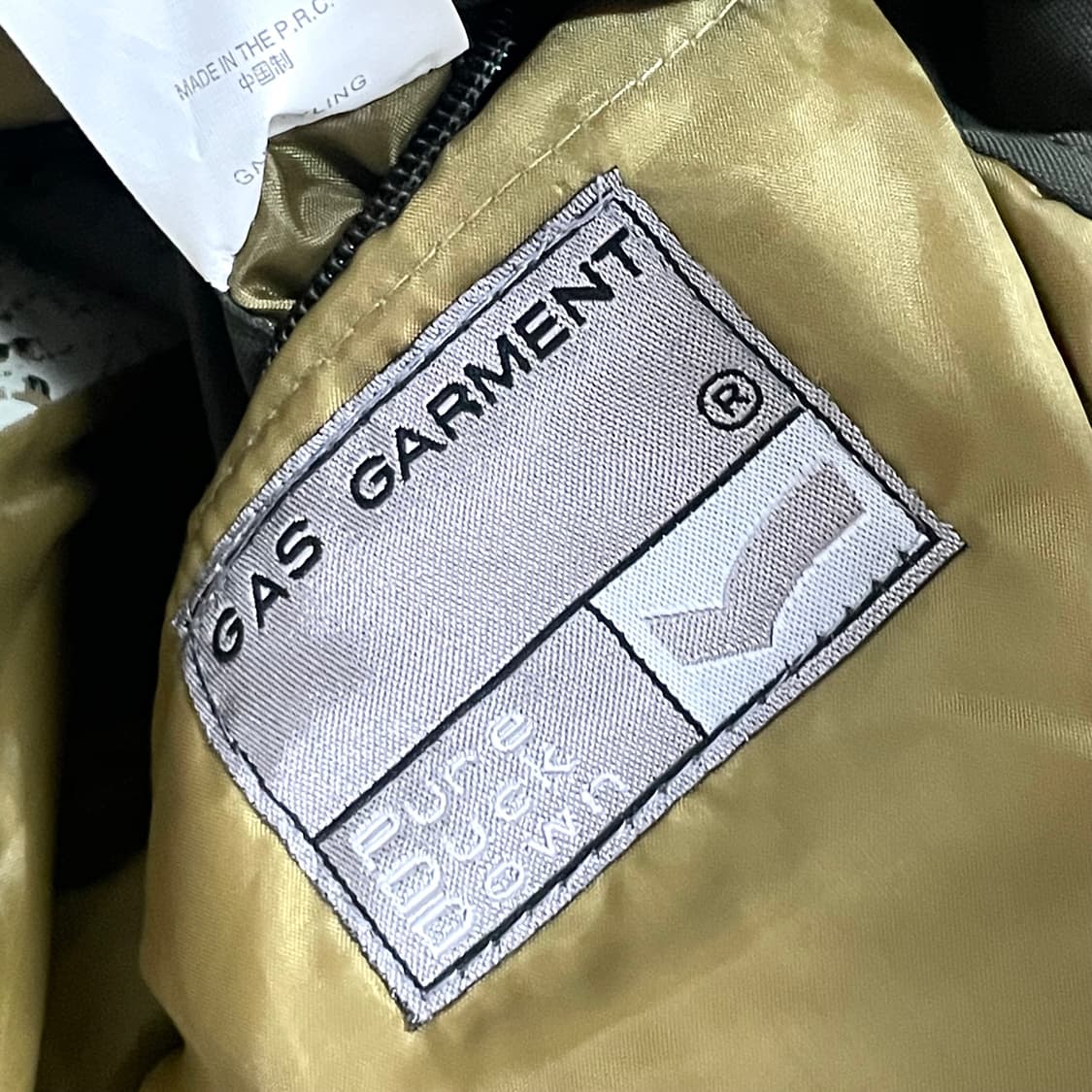 가스베이직 카키 포켓 숏 후드점퍼 여성M 상품이미지7