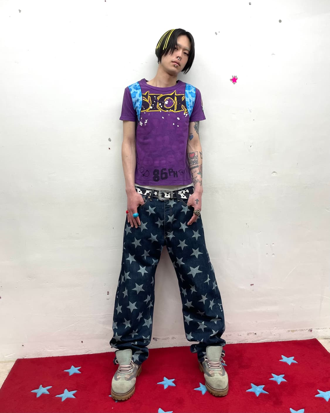Jam blue camouflage purple T-shirt 상품이미지7