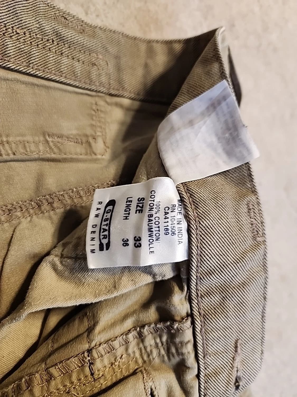 지스타 로우 빈티지 컨셉 엘우드 팬츠 상품이미지7