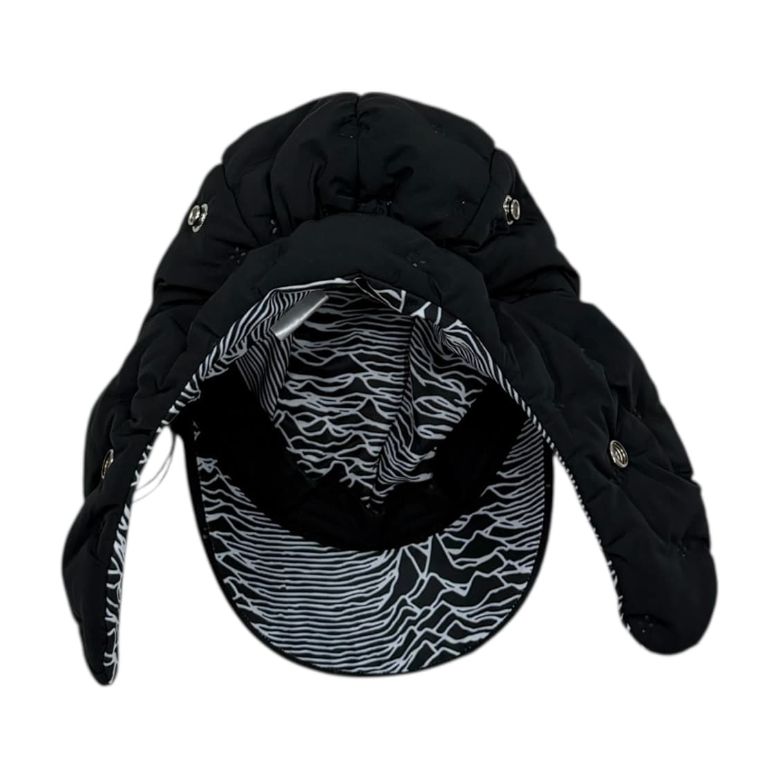 더그레이티스트 푸퍼 패딩 트루퍼햇 귀도리 군밤 모자 블랙 상품이미지5