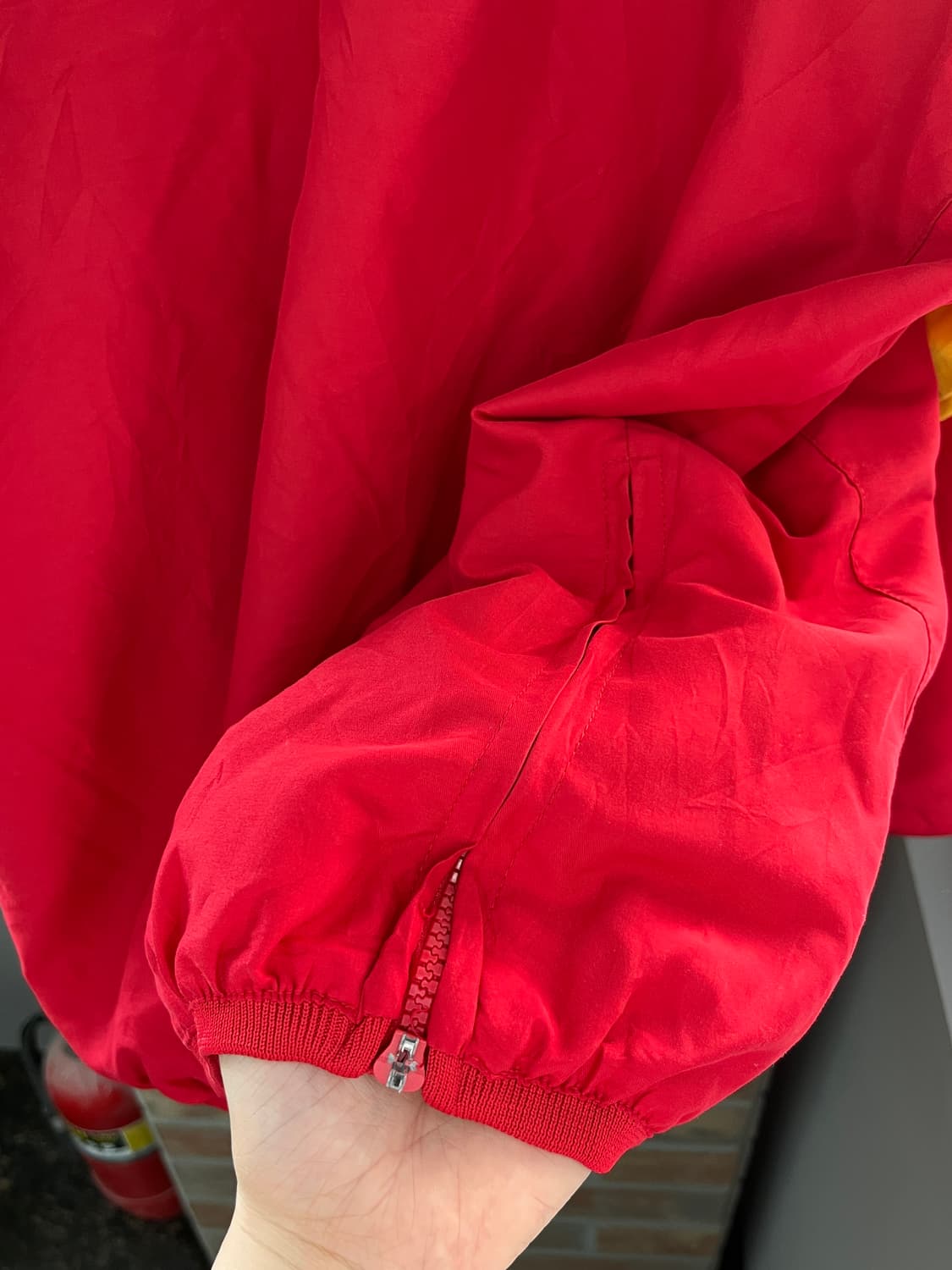 빈티지 올드스쿨 V넥 바람막이 웜업자켓 상품이미지9