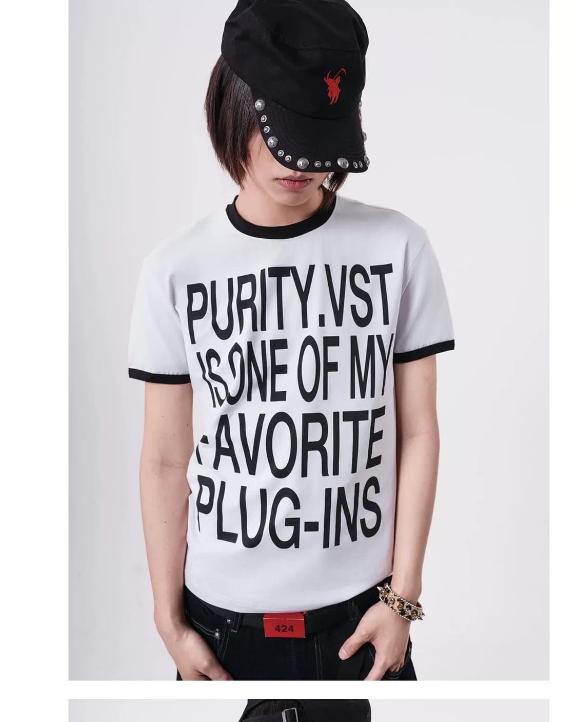 Full Letter Punk Ringer Tee 상품이미지1