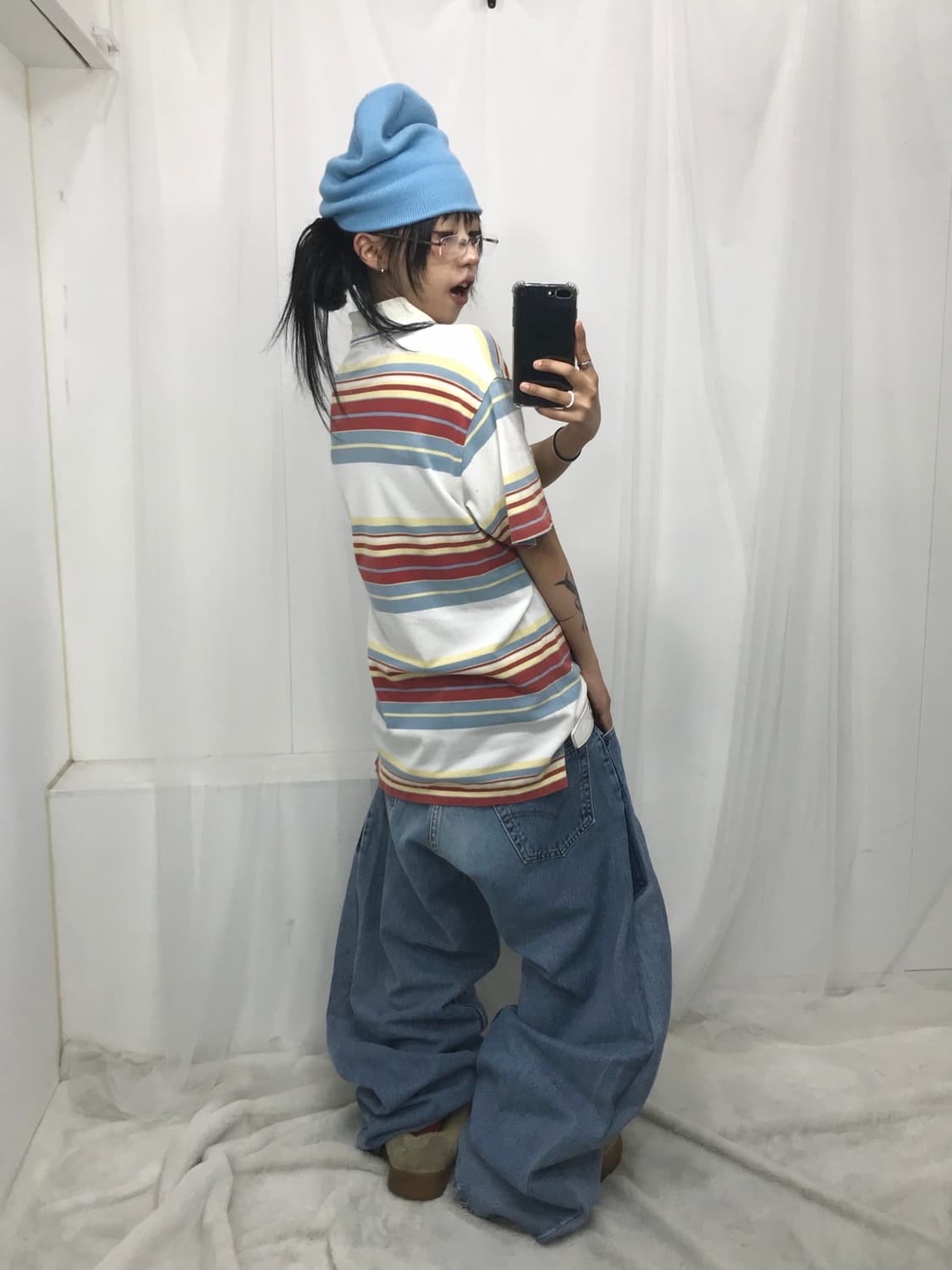 < Hysteric Glamour Stripe PK T-shirt > 상품이미지5