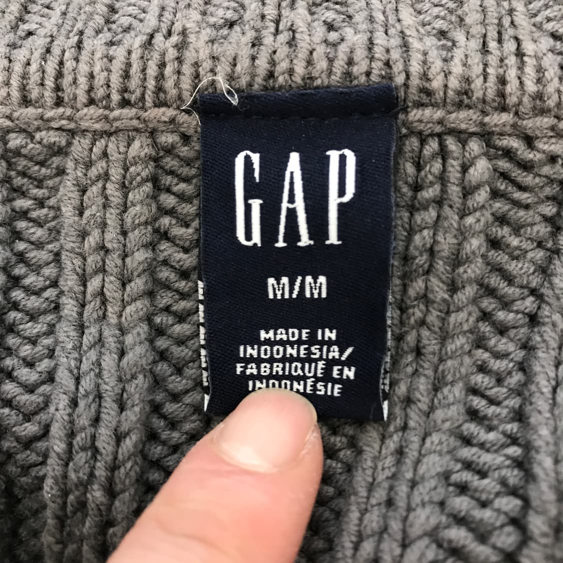 GAP 올드갭 90s 골지 니트집업 [여성M] 상품이미지3