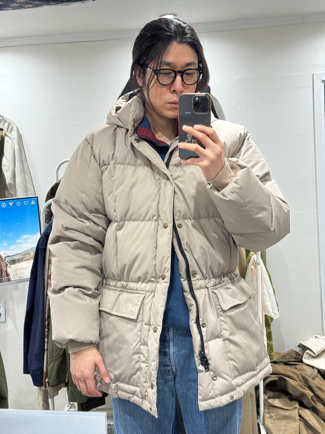 80s 에디바우어 카라코람 다운 파카 (XL) 상품이미지10