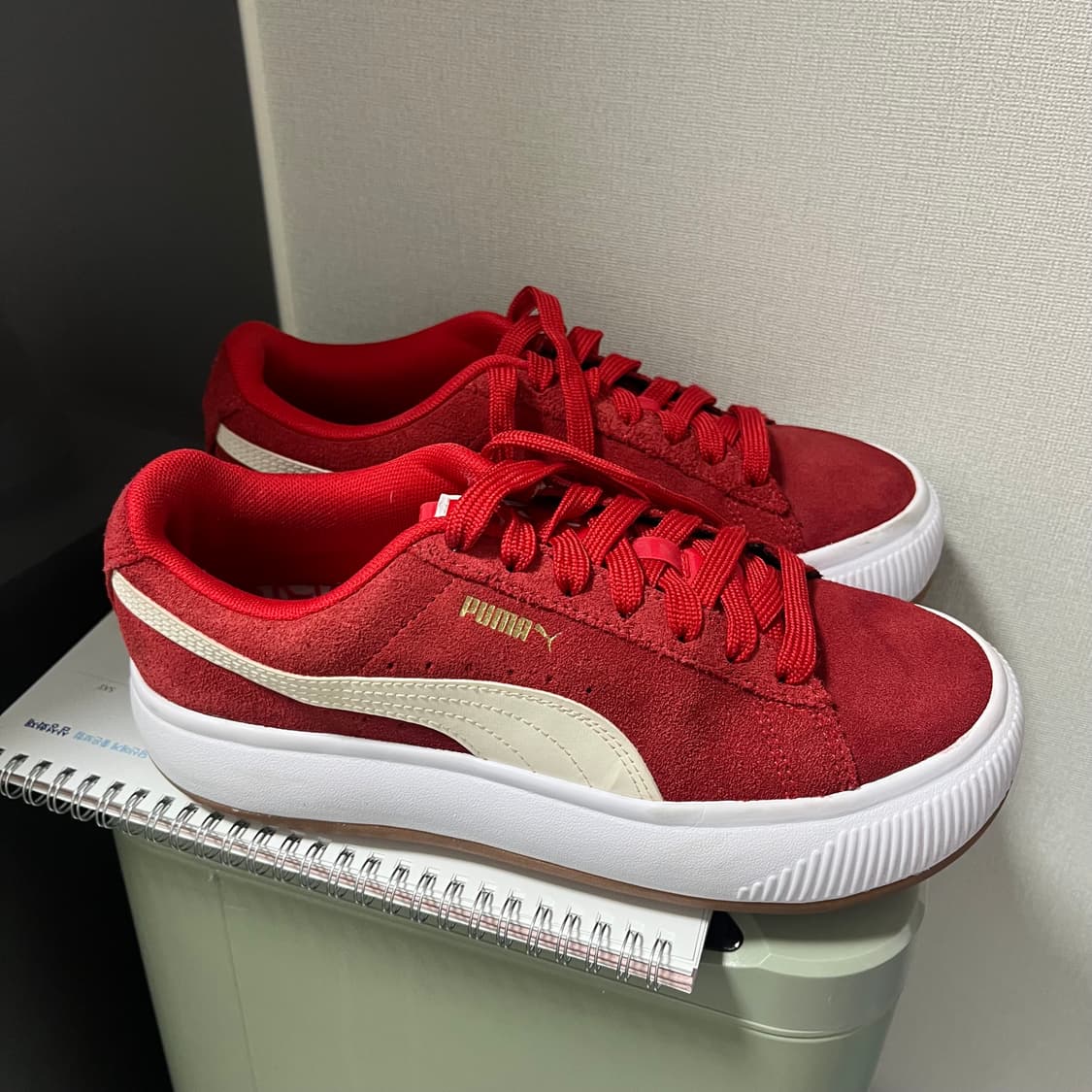 푸마 스웨이드 운동화 230 레드 상품이미지1