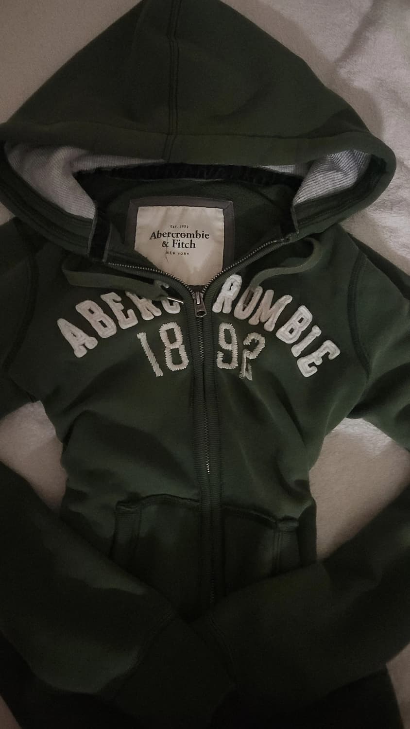 아베크롬비 대장급 올리브 후드집업 상품이미지1