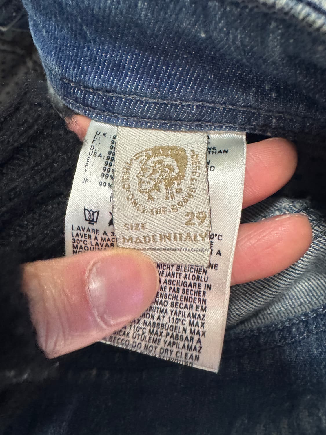 디젤 Diesel 빈티지 더티 워싱 데님팬츠 33인치 상품이미지4