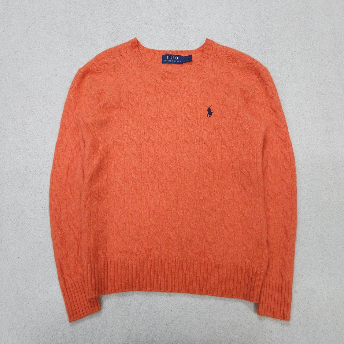 폴로 랄프 로렌 신형 울 캐시미어 케이블 니트 S 상품이미지1