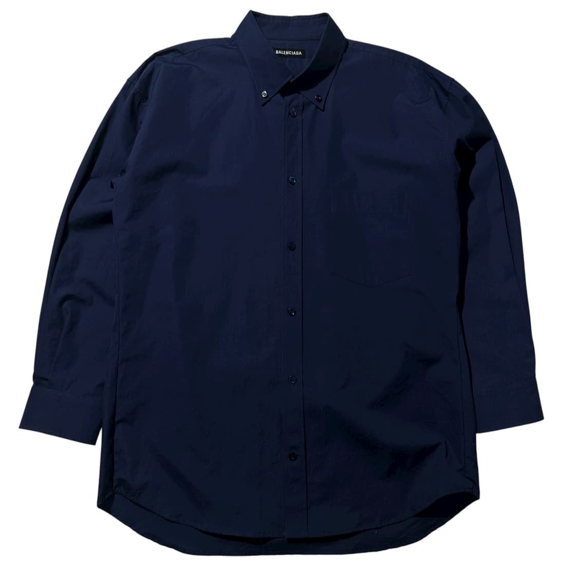 (매장판) 발렌시아가 백로고 셔츠 네이비 상품이미지1
