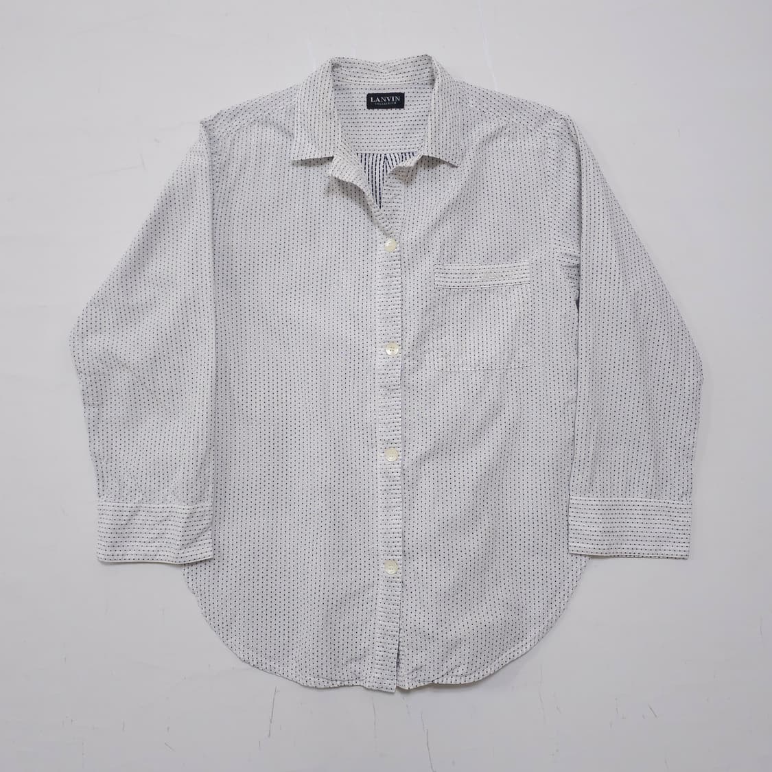 랑방 재팬 땡땡이 7부 셔츠 상품이미지1