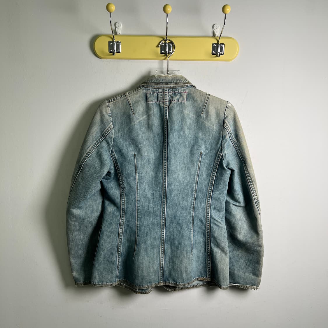 준야 와타나베 맨 꼼데가르송 워싱 데님 블레이저 자켓 M 상품이미지3