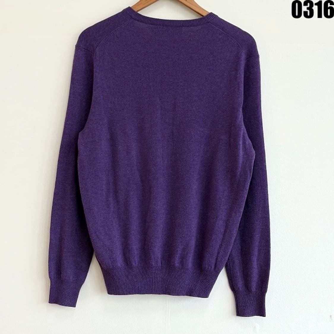 폴로 랄프로렌 메리노 울 브이넥 니트 M 0316  상품이미지9