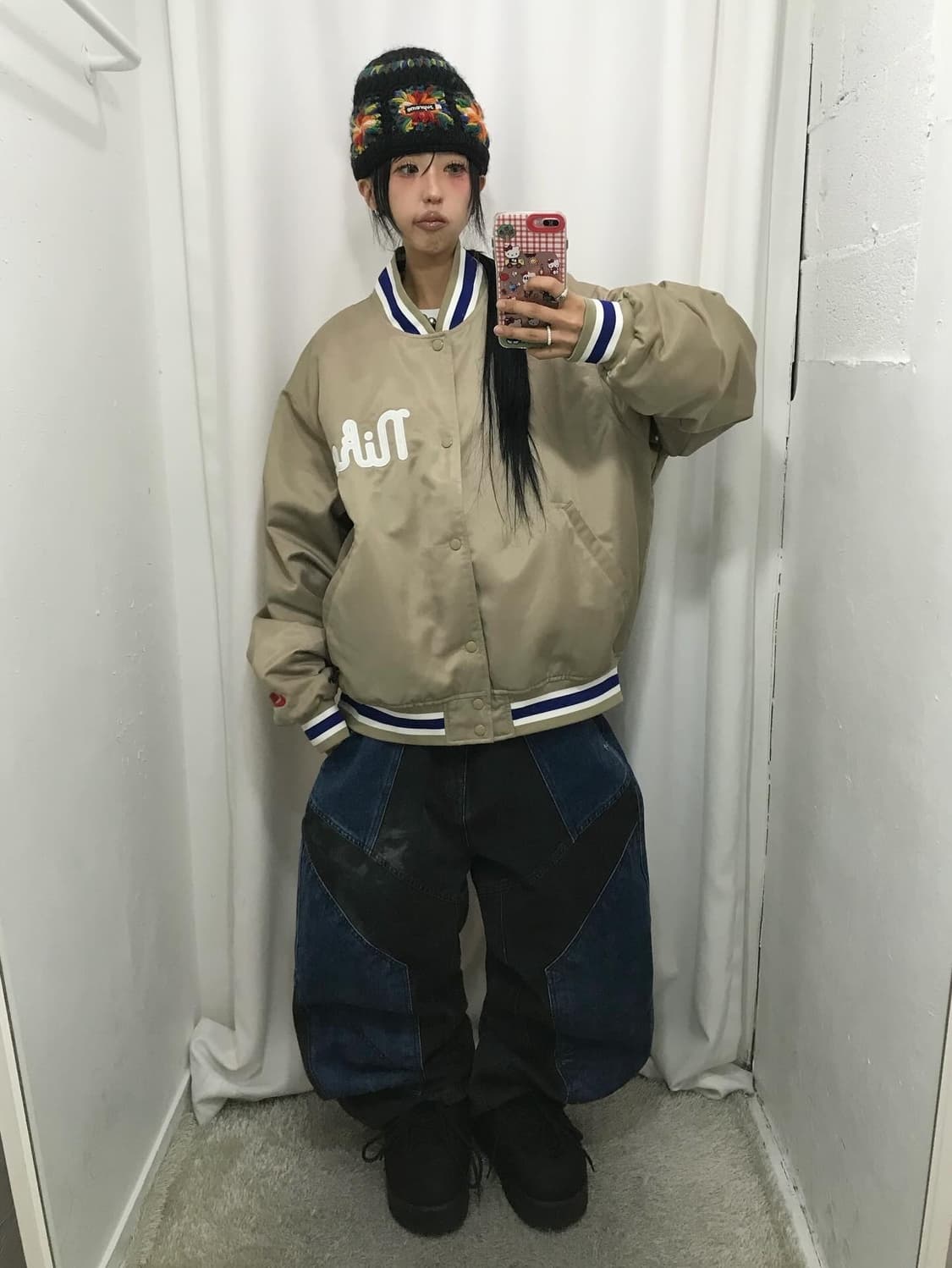 Nike Satin Dugout Varsity Jacket 상품이미지3