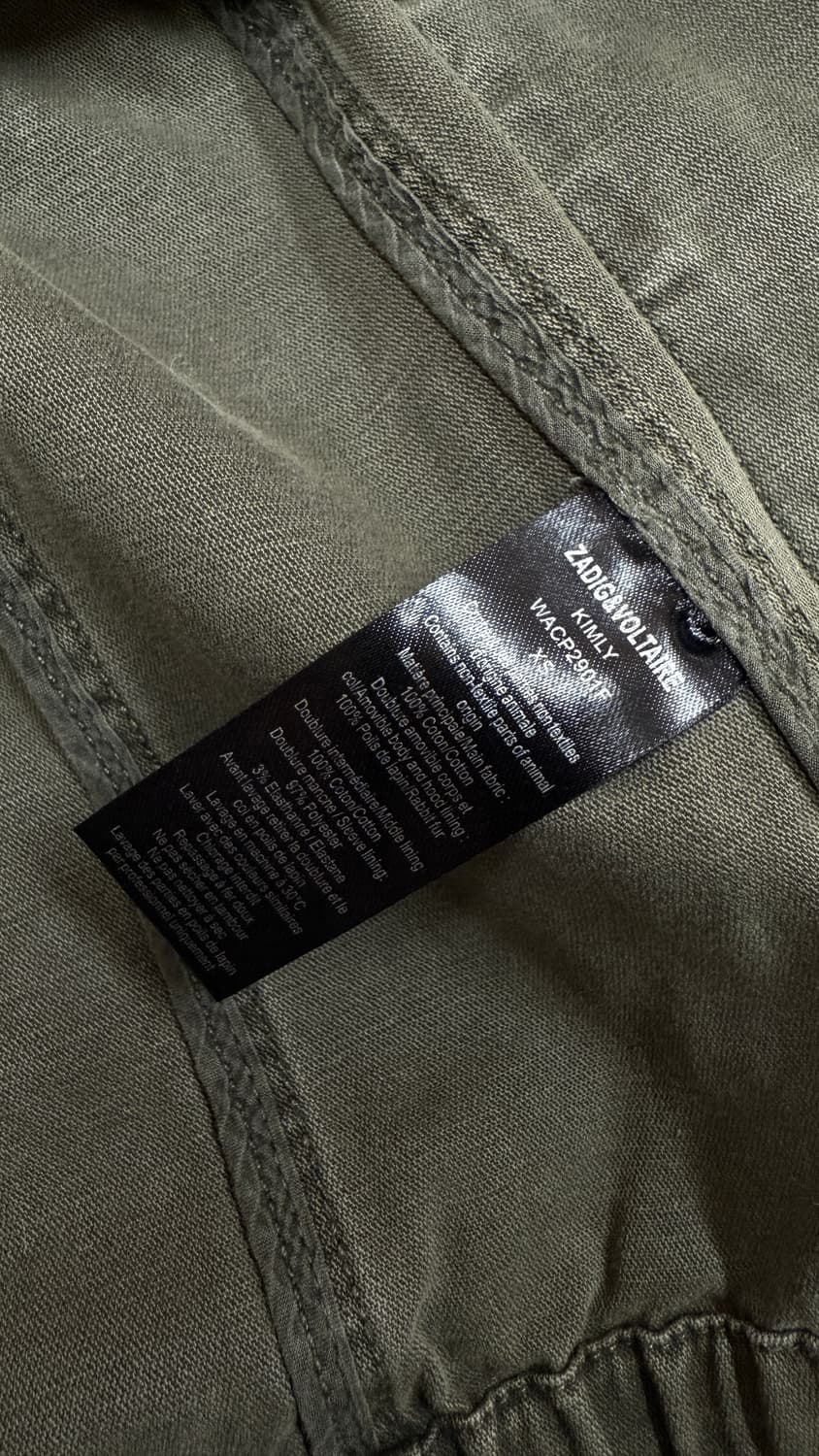 자딕 앤 볼테르 밀리터리 리얼 토끼퍼 자켓 상품이미지7