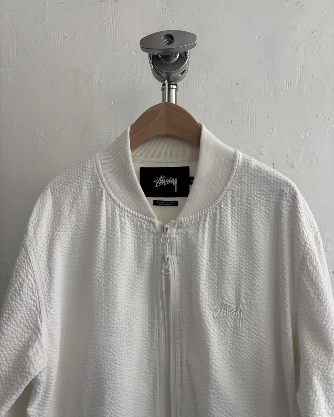 Stussy 스투시 스탁 로고 화이트 시어서커 자켓 상품이미지7