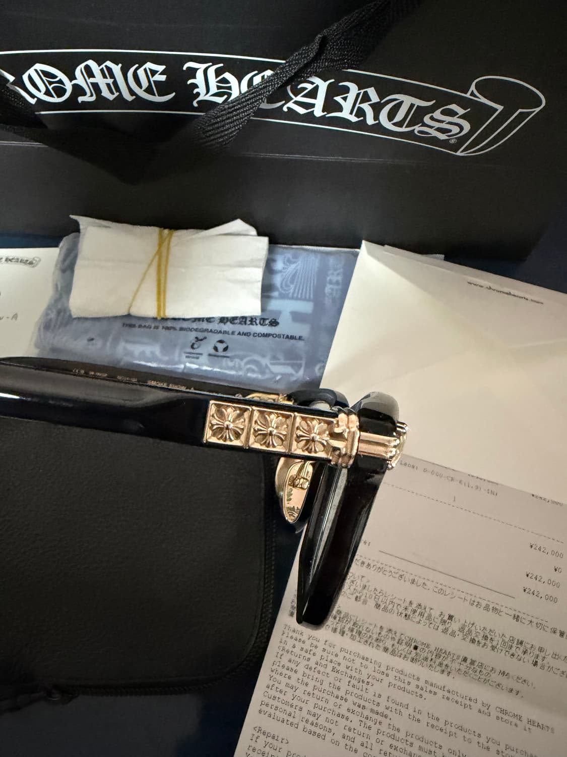 크롬하츠 SMOKE SHOW-A  스모크쇼 금장 안경 18k 상품이미지5