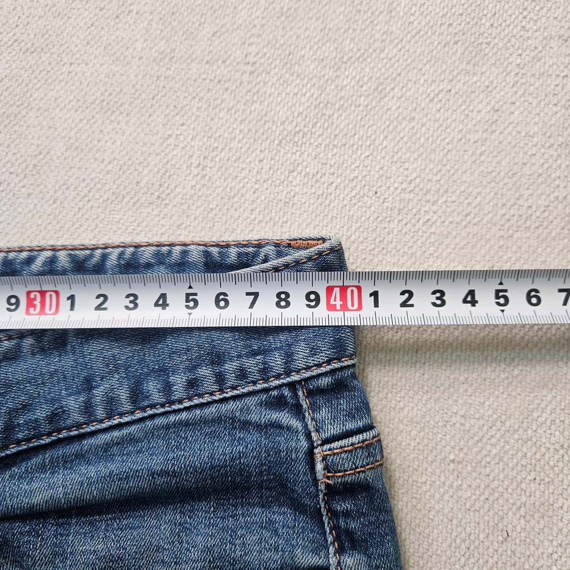 실측확인 에비수 스키니핏 데님 팬츠 0406Y 상품이미지5
