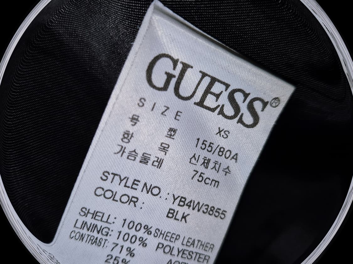 GUESS knit high-necked slim leather 상품이미지3