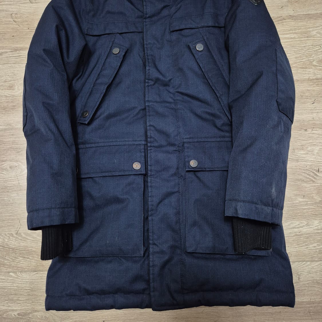 노비스 키즈 덕다운 사이드패치 후드 패딩 점퍼 (9-10세) 상품이미지3