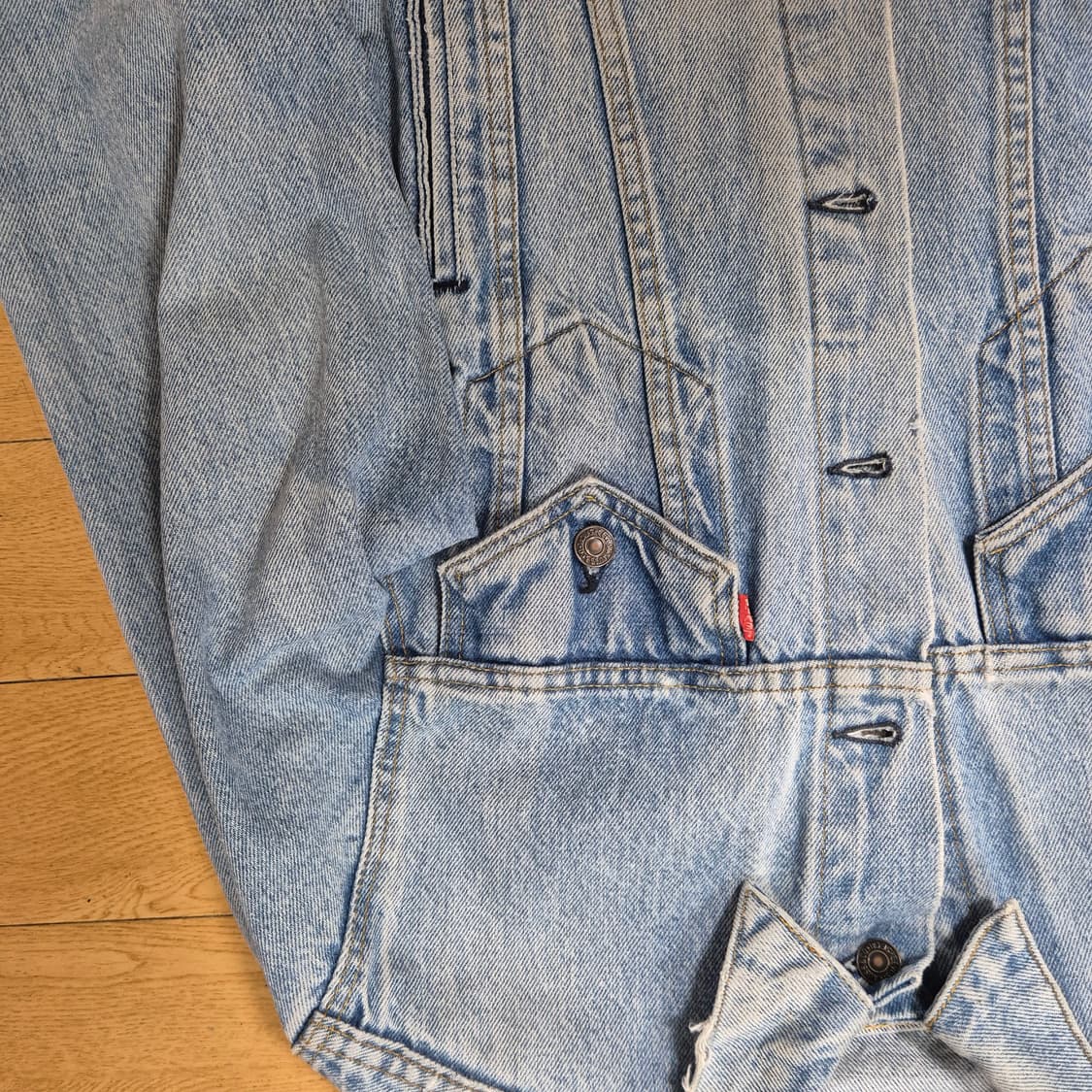 80's levis 리바이스 70506 데님자켓 Made in USA 상품이미지3