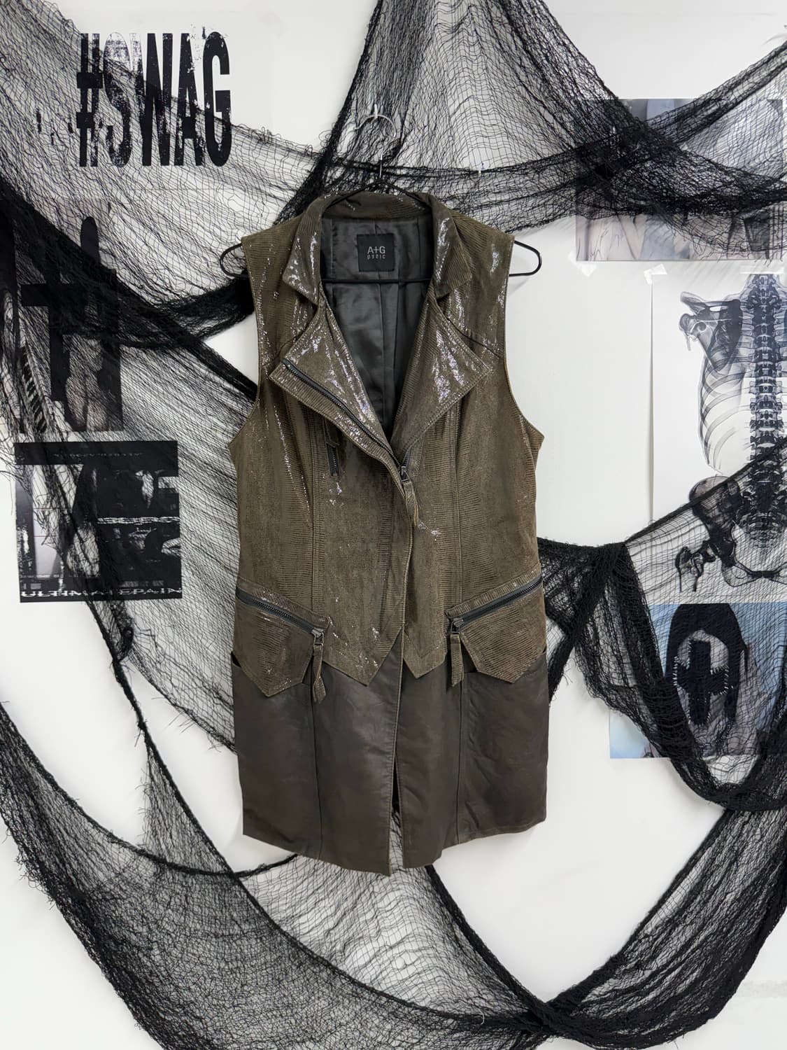Leather vest (염소가죽) 상품이미지7