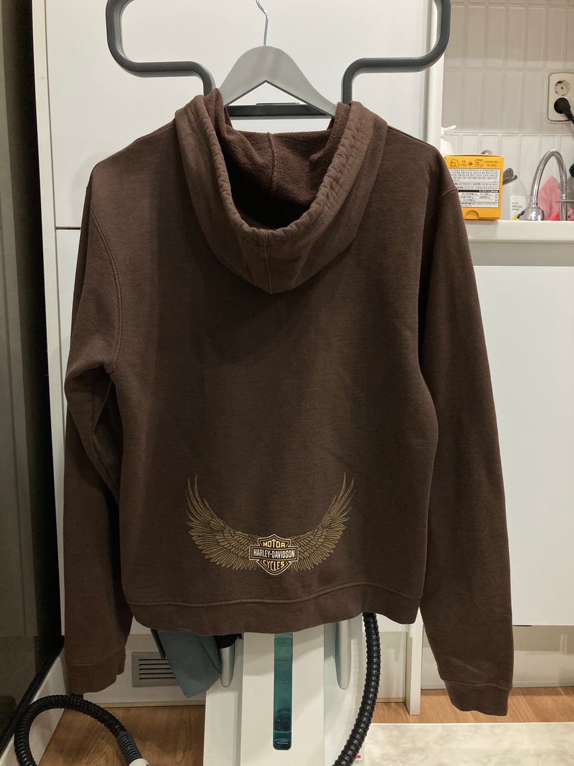 할리데이비슨 브라운 후드집업 상품이미지2