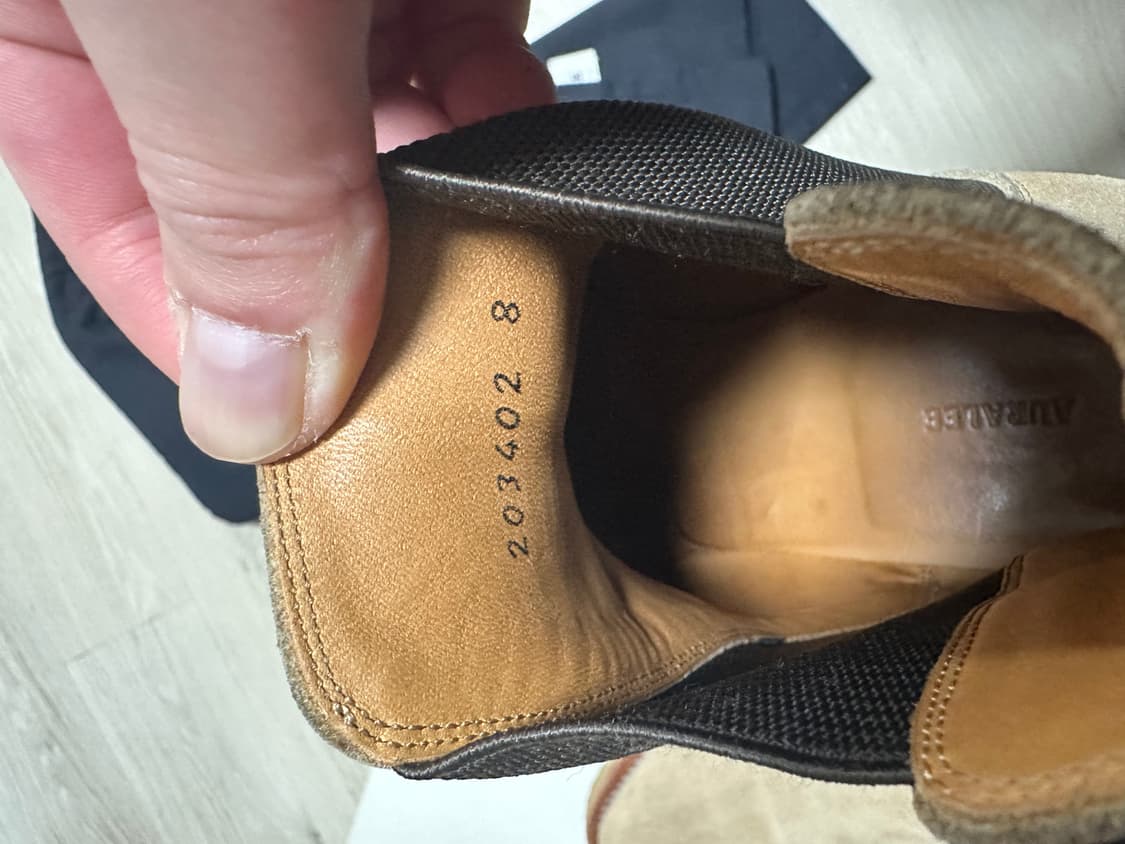 AURALEE 오라리 첼시 스웨이드 스퀘어토 부츠 상품이미지8