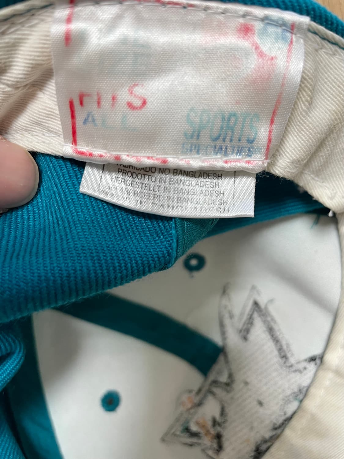 택포) 국내 유일 90s USA 빈티지 산호세 샤크스 NHL 모자 상품이미지5