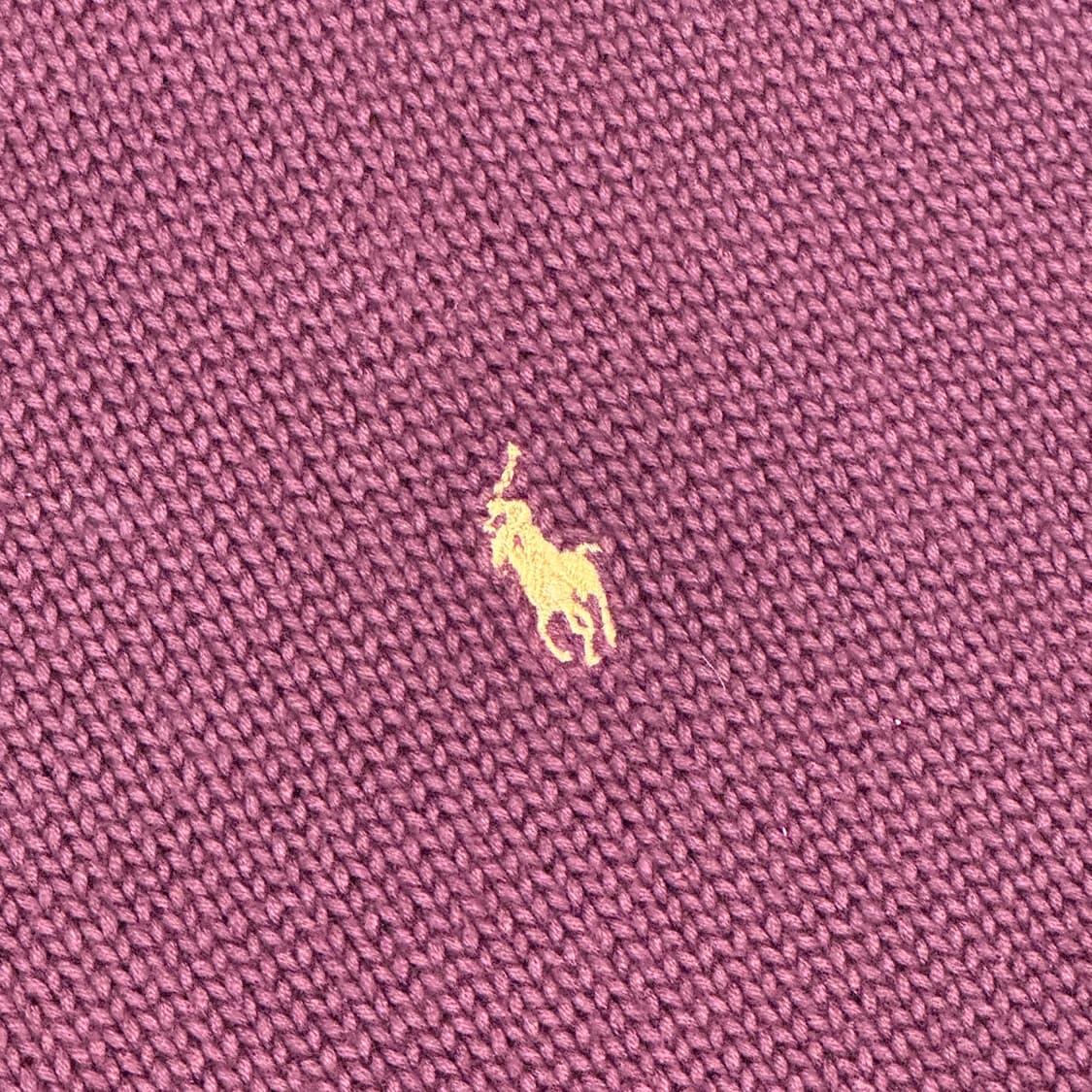 XXL) 폴로 랄프로렌 헤비 코튼 니트 조끼 베스트 버건디 상품이미지5