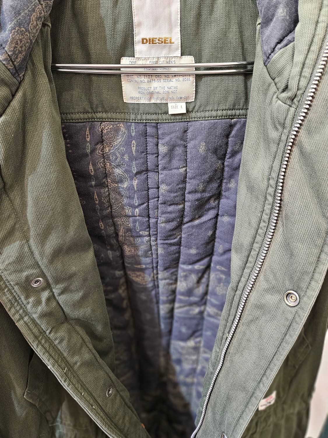 디젤 M51 피쉬테일 야상 자켓 상품이미지4