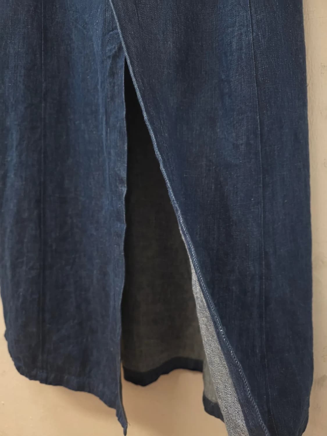 일본빈티지 데님색상린넨원피스 상품이미지5