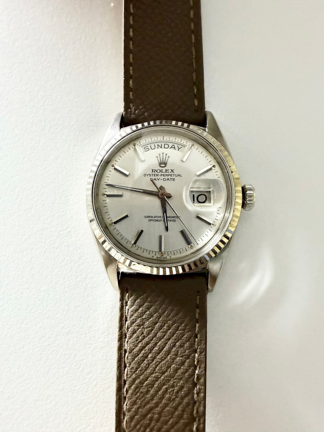 롤렉스 빈티지 데이데이트 1803 화이트골드 18k 레어 희귀 금통 상품이미지5