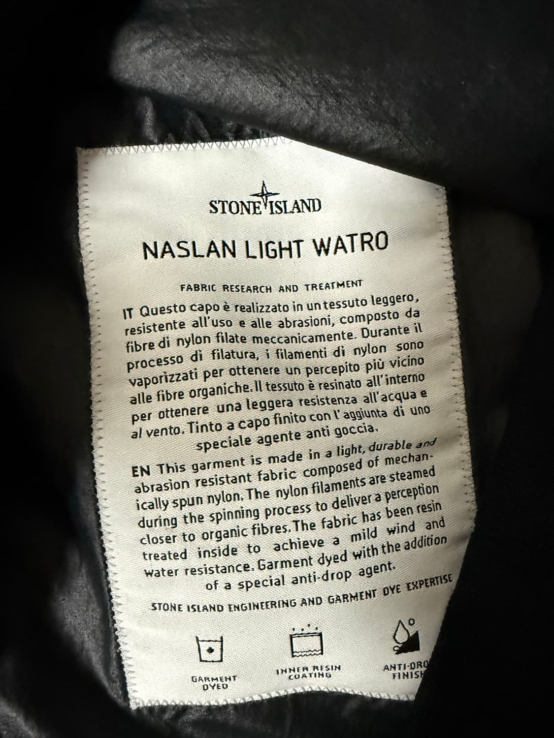 스톤아일랜드 나슬란 라이트 와트로 자켓 L 상품이미지4