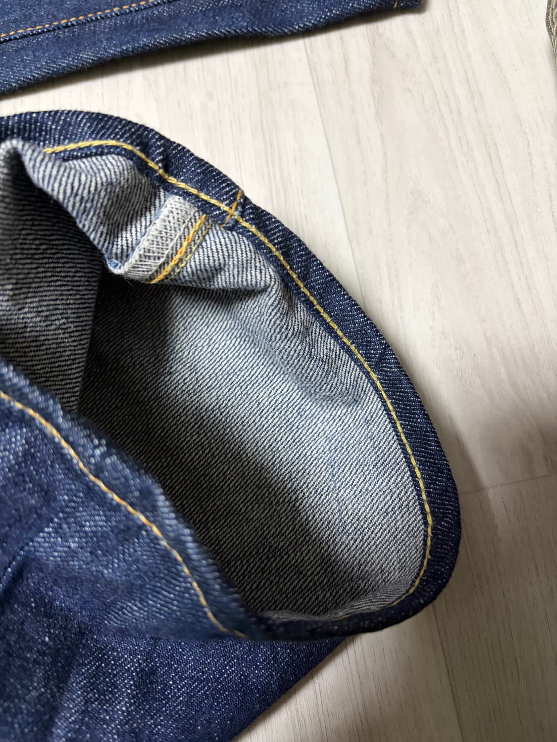 데밀 012D 셀비지 데님 팬츠 32사이즈 판매 상품이미지5